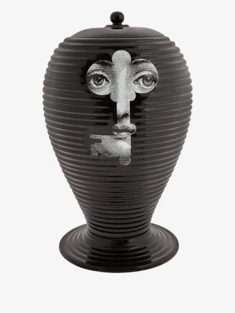 Fornasetti Rigato Serratura vase