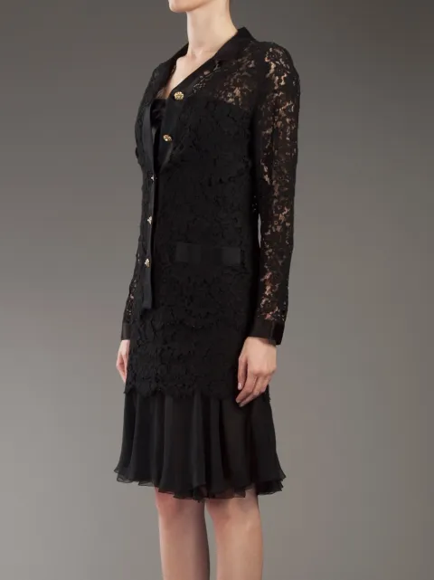 black lace suit
