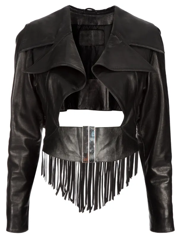 Claude Montana Pre Owned Leather Jacket Farfetch