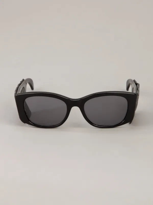 Vintage Black Chanel Sunglasses Chanel Black Sunglasses CC