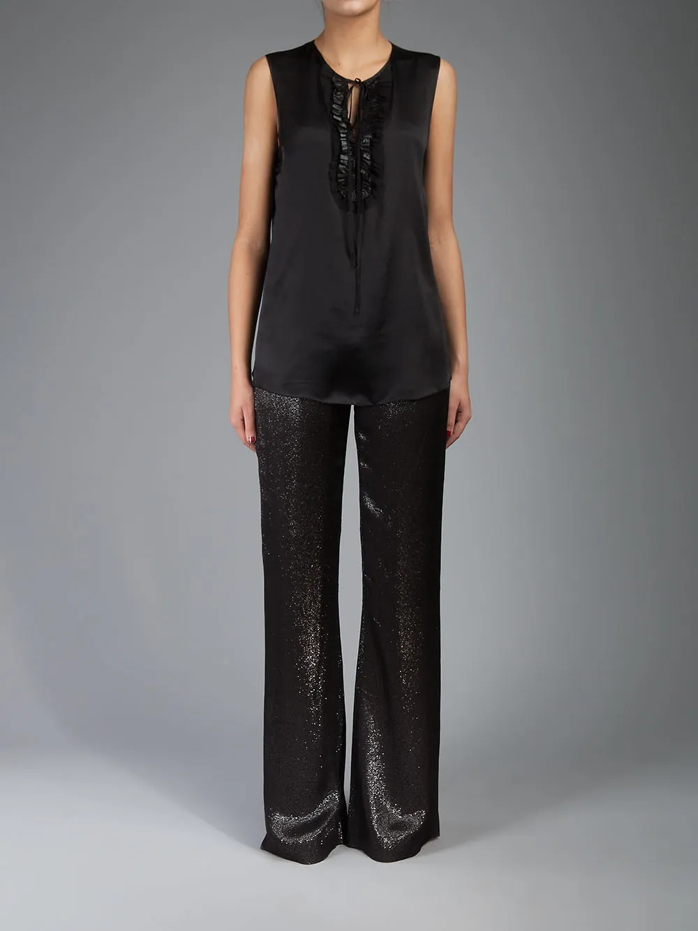 L'Agence wide trouser - Zwart