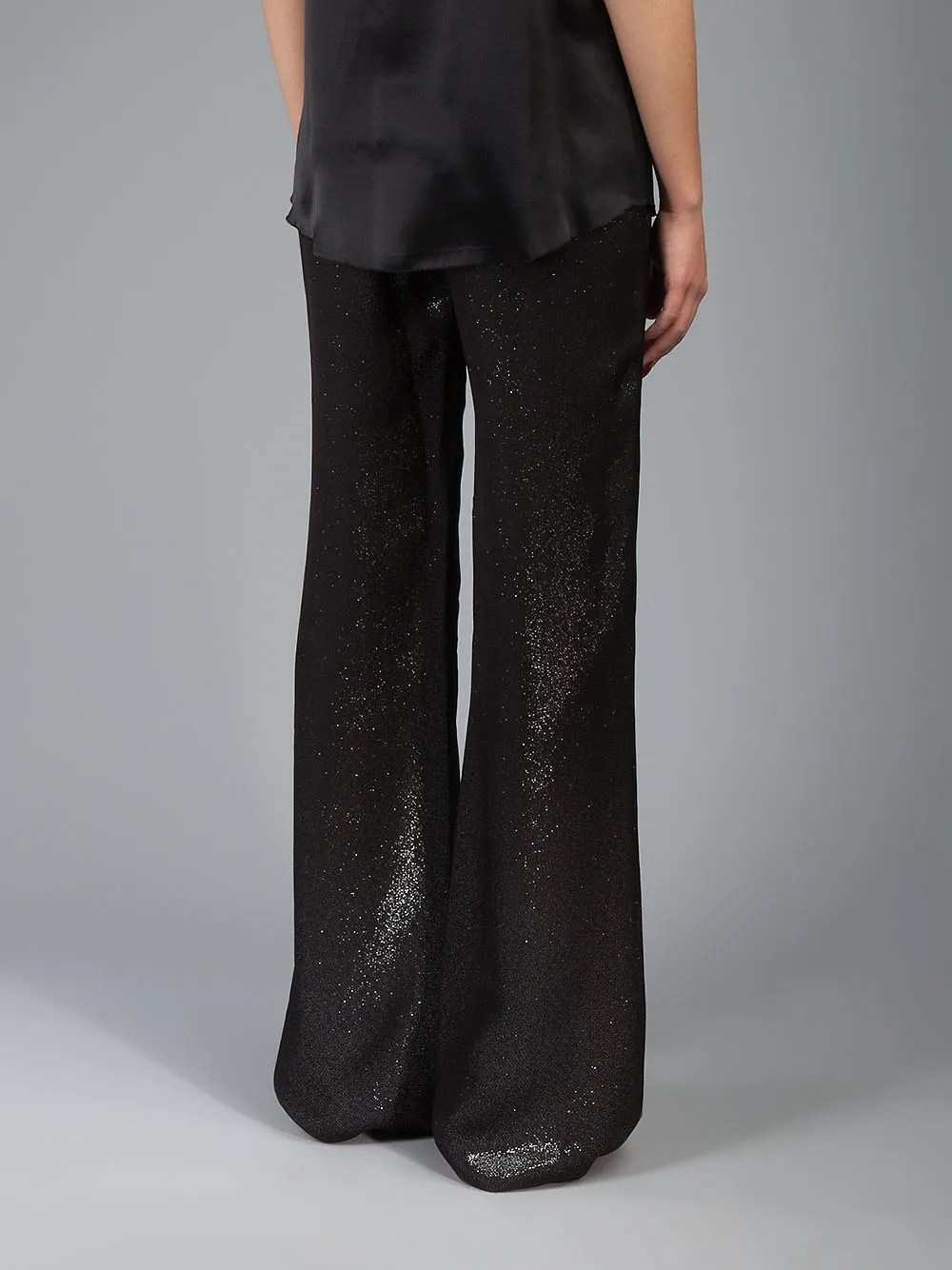 L'Agence wide trouser Zwart