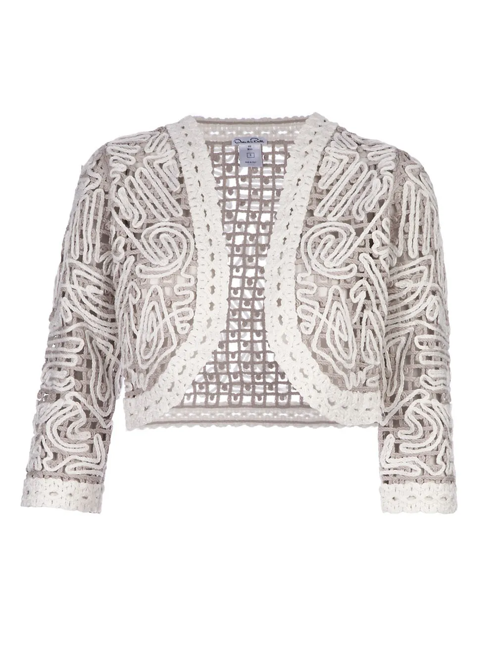 Oscar+de+la+Renta+Bolero+en+coton+-+Blanc