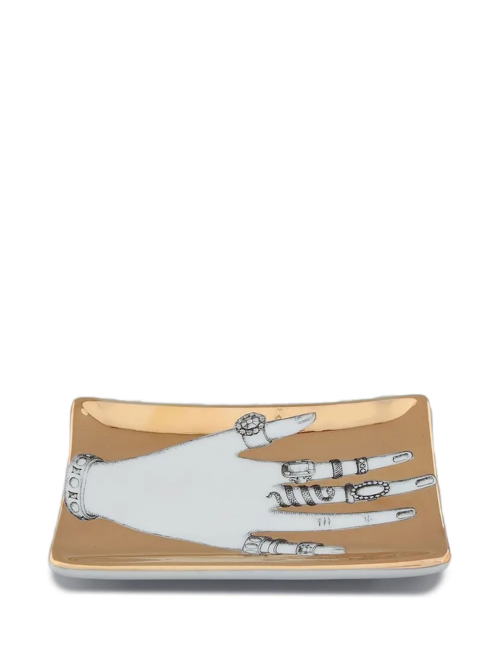  Fornasetti Mano Con Anelli Ashtray - Gold 