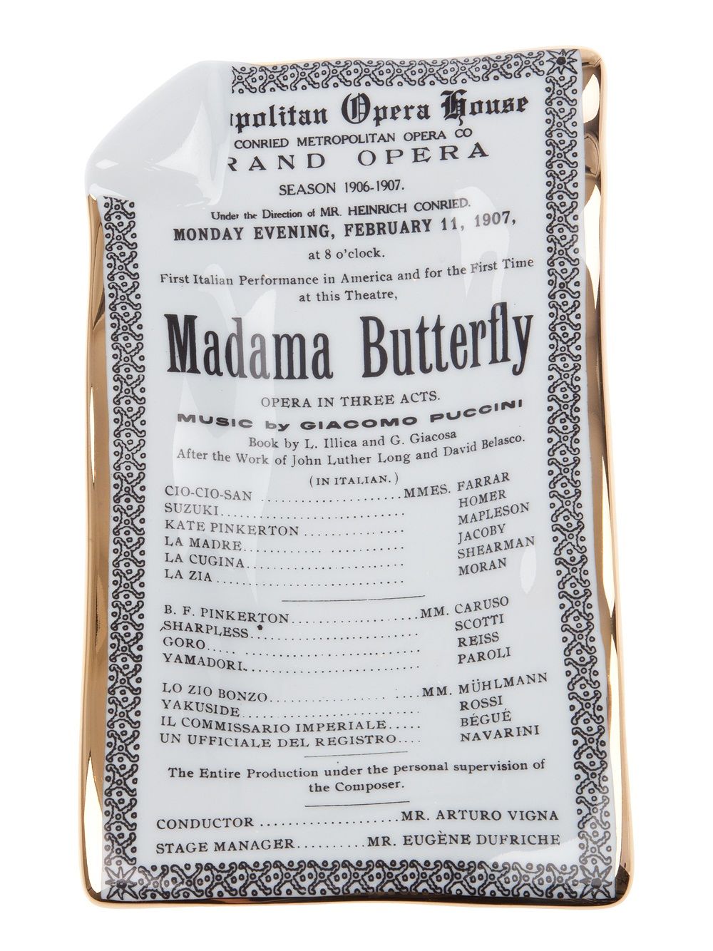 

Fornasetti 'Madama Butterfly' ashtray - Grey