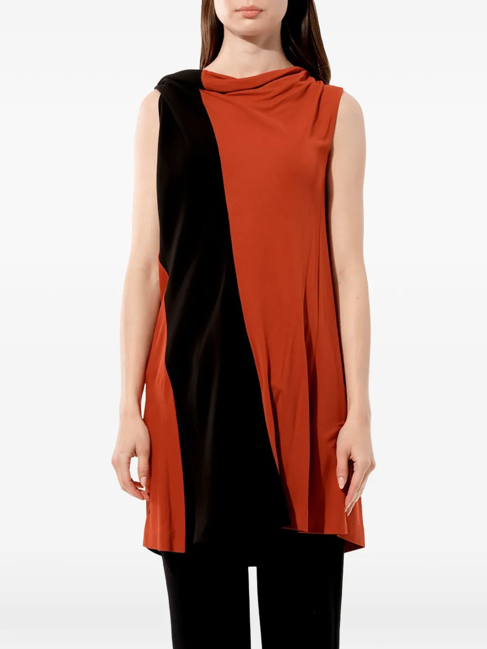 Balenciaga colour block dress - Gelb