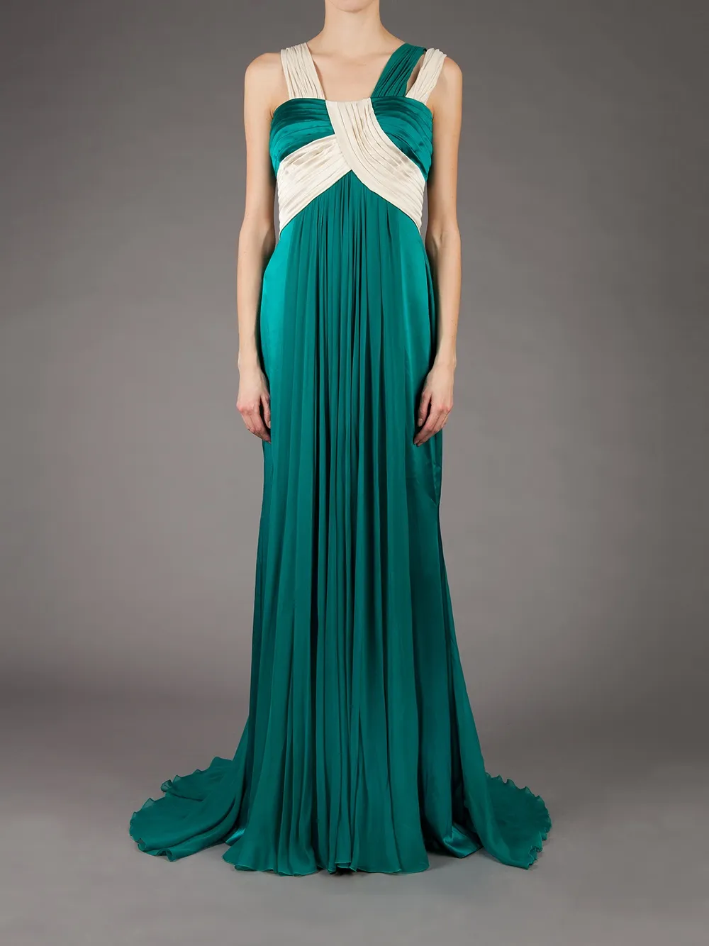 Zuhair Murad silk evening dress - Groen