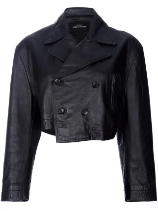 Comme Des GarÃ§ons Vintage Cropped Leather Jacket - Farfetch