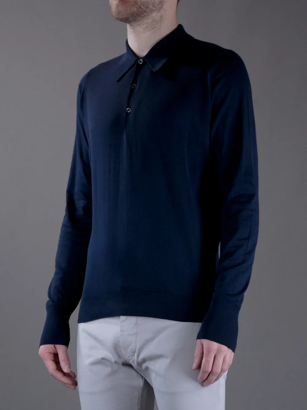 John Smedley 'FINCHLEY' POLO shirt Blauw
