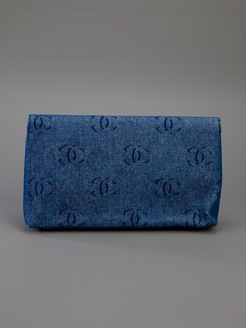 denim chanel clutch