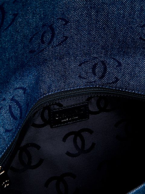 denim chanel clutch