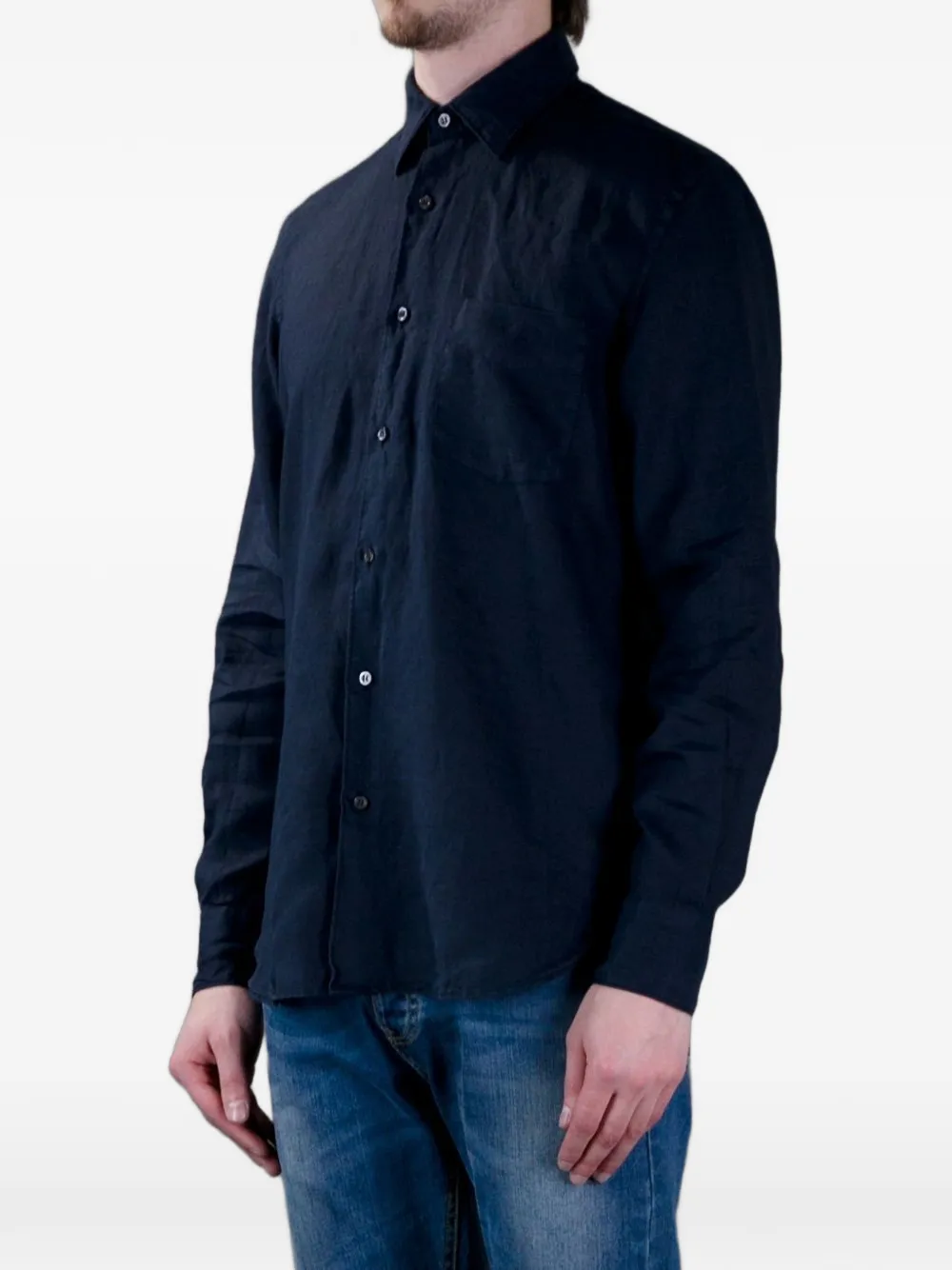  Aspesi Classic Shirt   Blau 