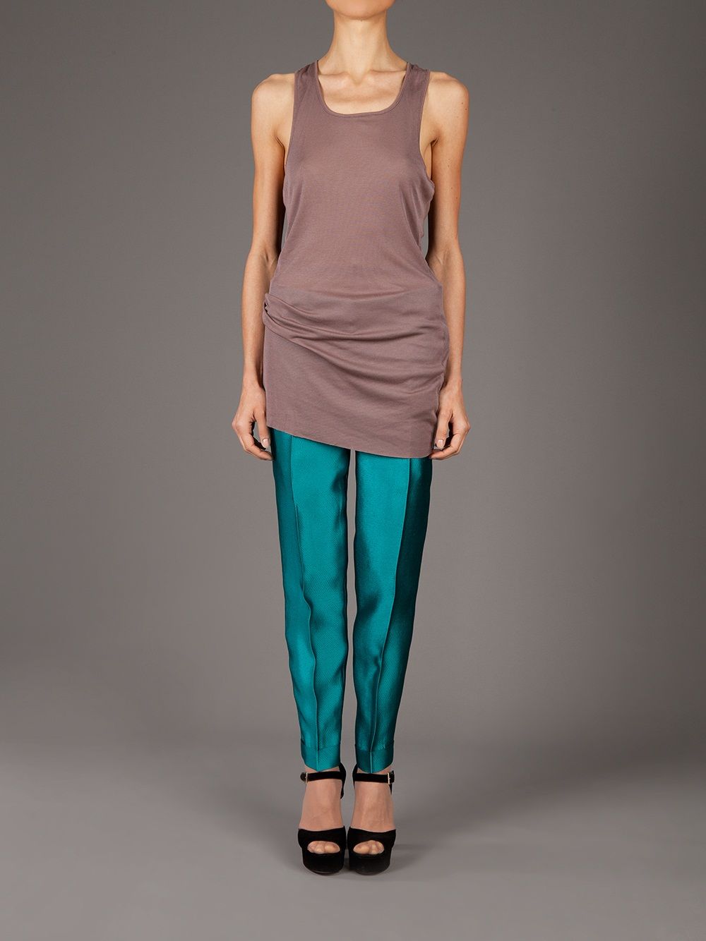 Haider Ackermann tapered leg - Groen