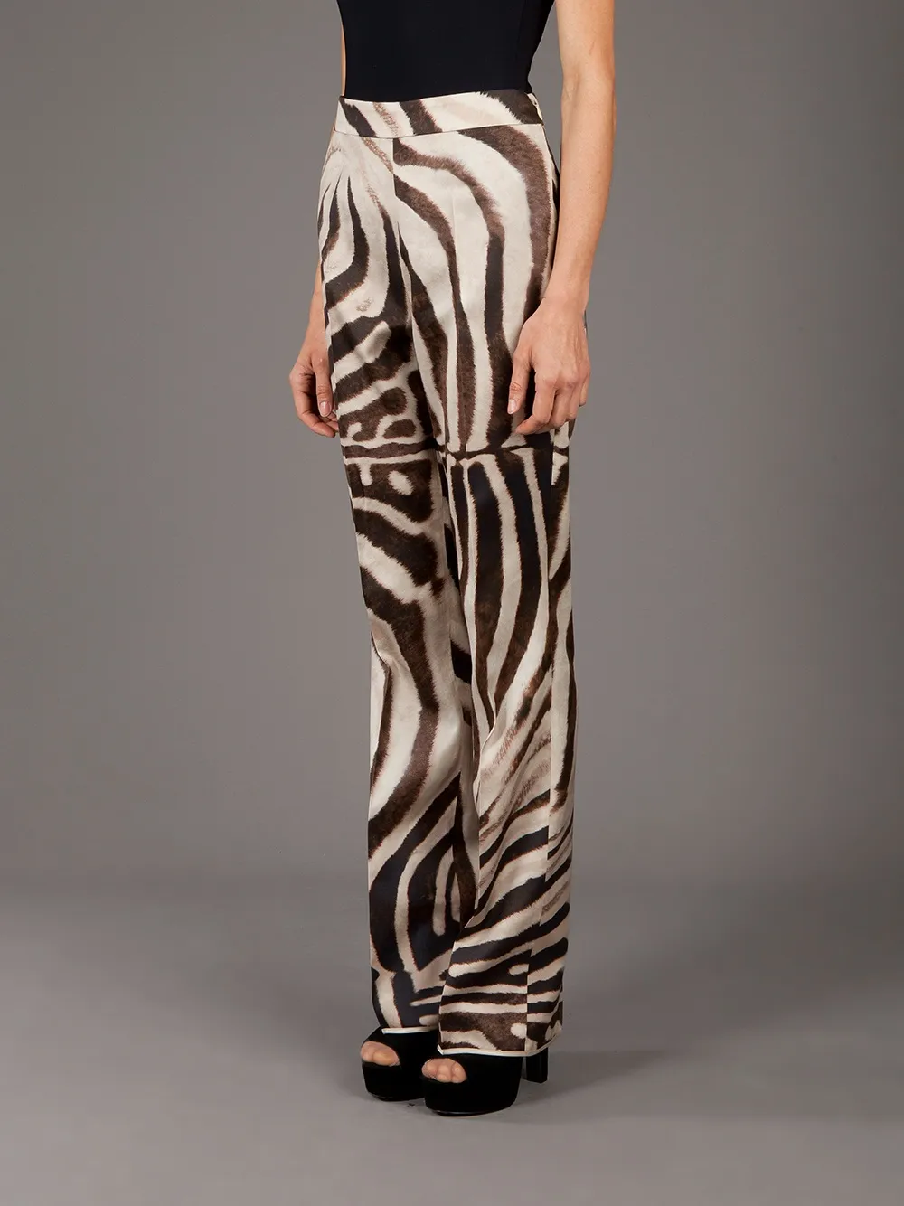 Giambattista Valli zebra print trouser Bruin