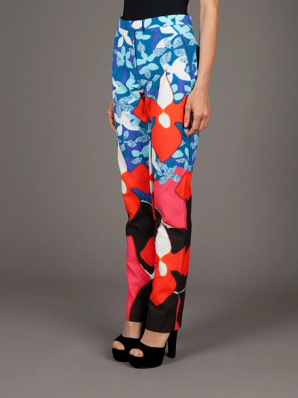  Peter Pilotto Printed Trouser   Rot 
