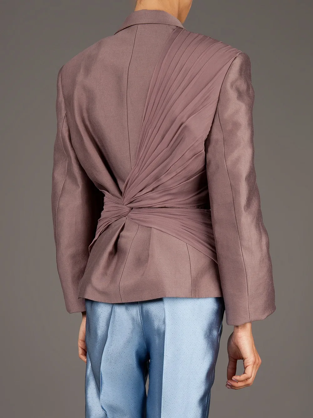 Haider Ackermann Twist Detailed Jacket In Brown