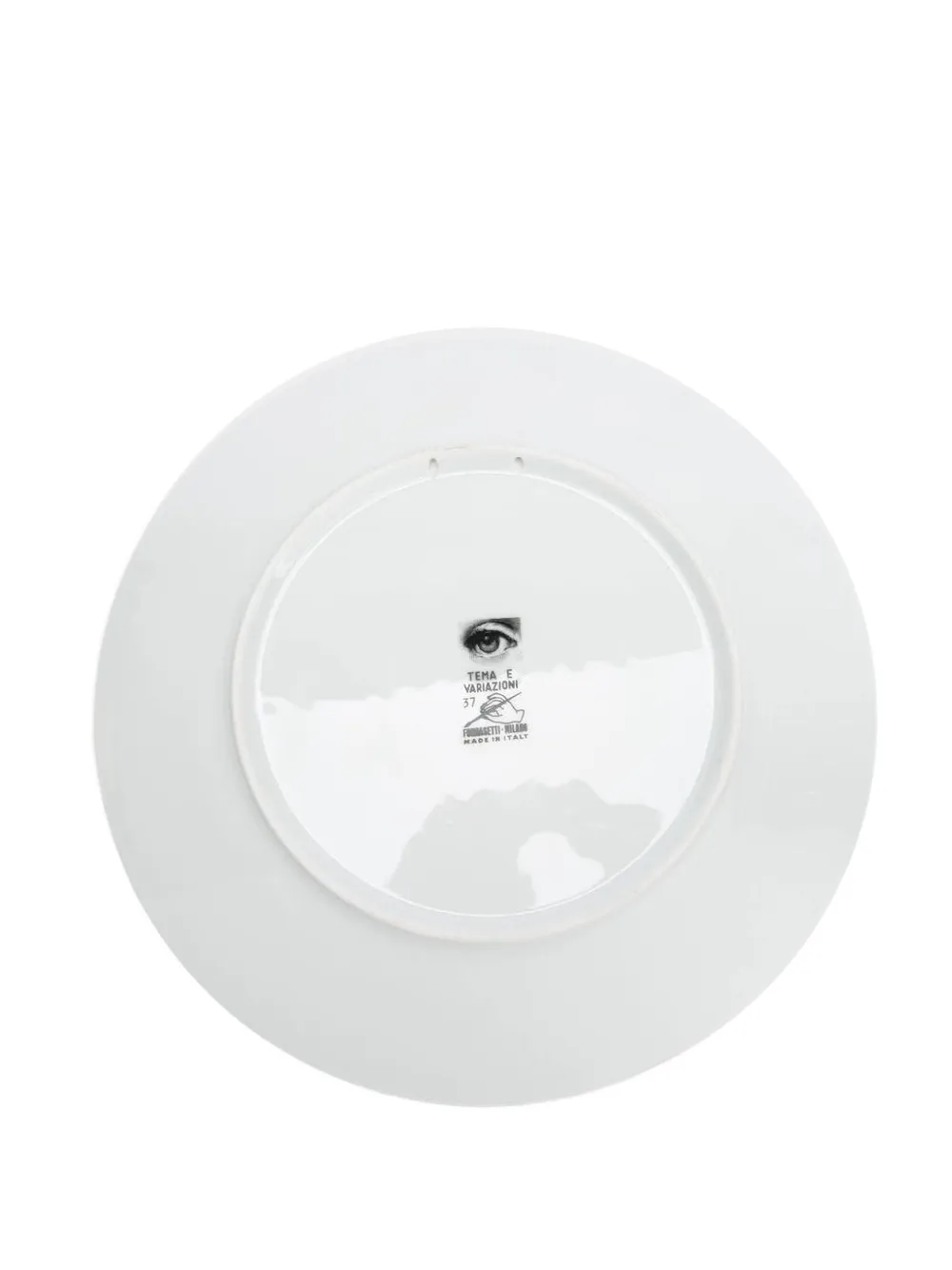 Fornasetti Wandteller mit Print | Weiß | Image 1