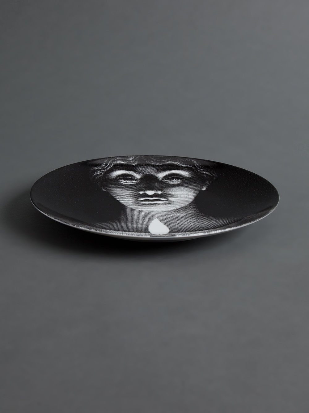 Shop Fornasetti Plate In Black