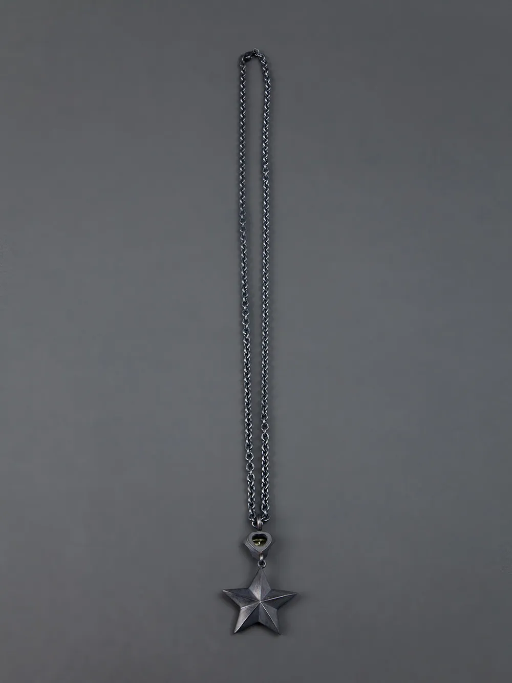 Franz Marfurt Lucerne star and heart necklace - Grijs