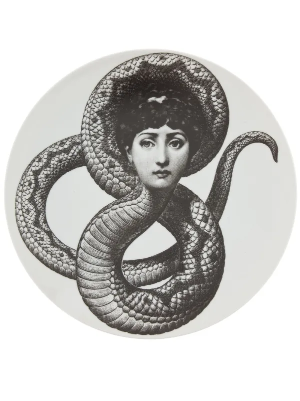 Fornasetti スネークフェイス プレート | ホワイト | FARFETCH JP