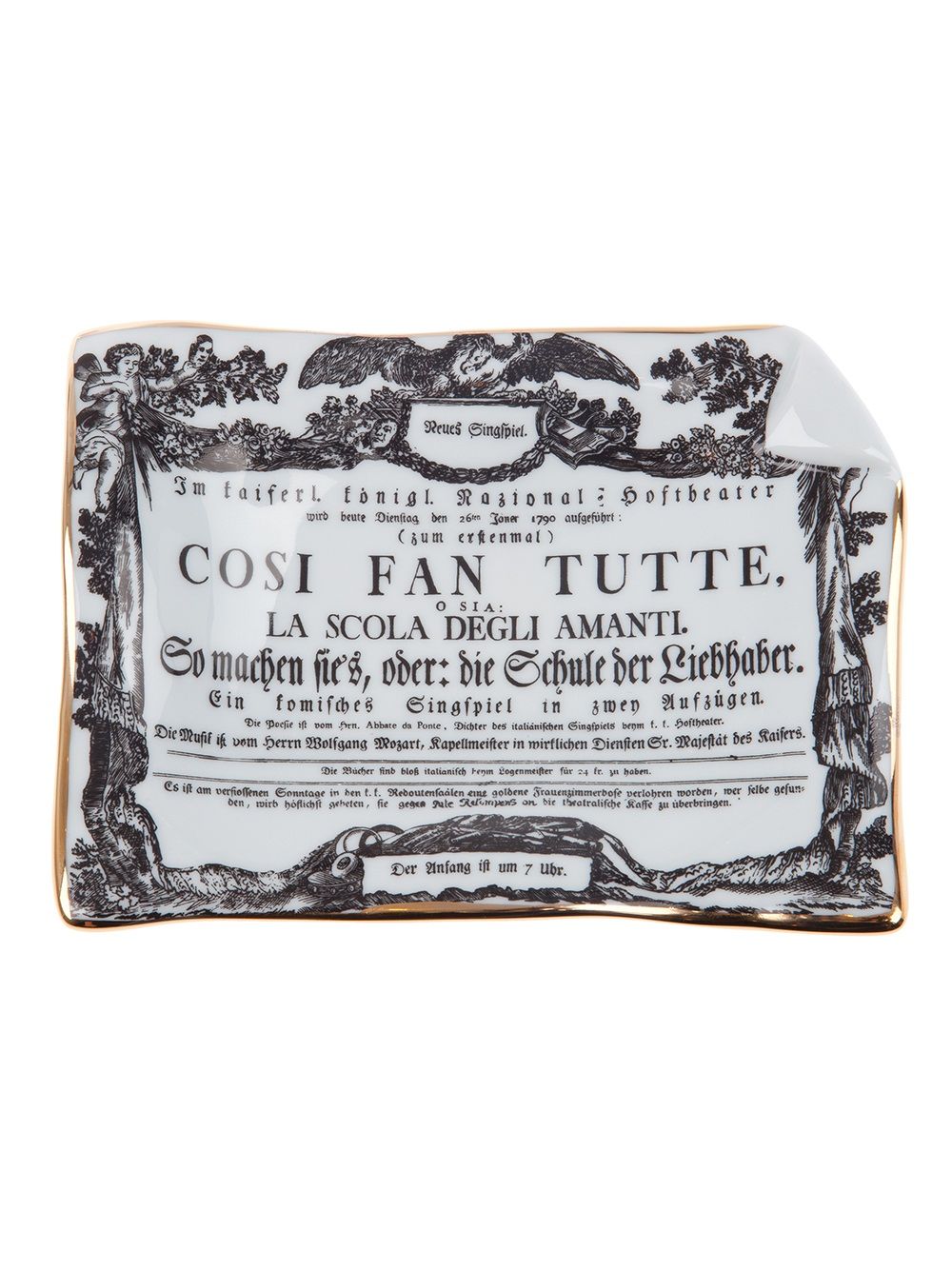 

Fornasetti Cosi fan tutte ' dish - Blanco