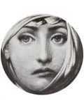 Fornasetti Printed plate - Black