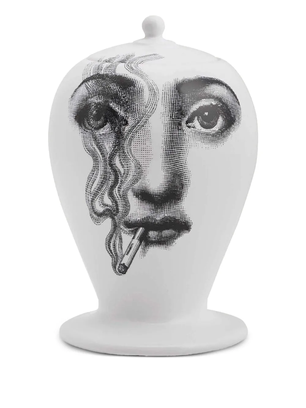 Fornasetti Il Fumo Fa Male vase (15cm x 9cm) | Vases | Image 2