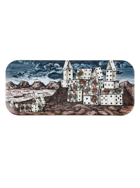Fornasetti illustrated card tray