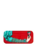 Fornasetti Illustrated Wine tray - Red