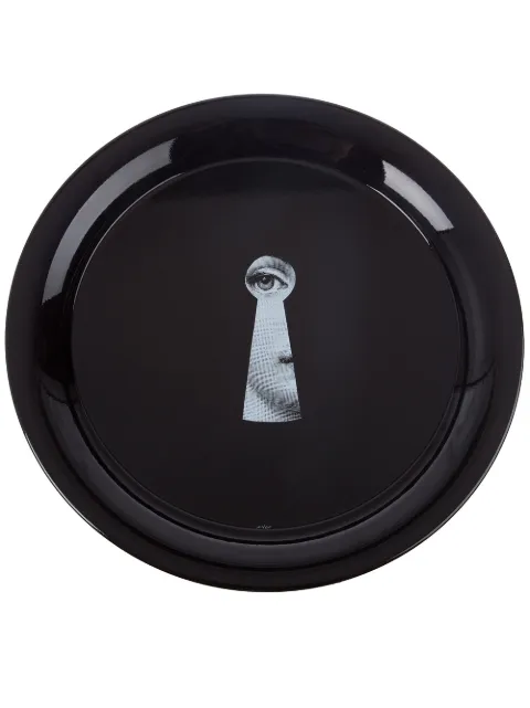 Fornasetti Serratura on black Tray