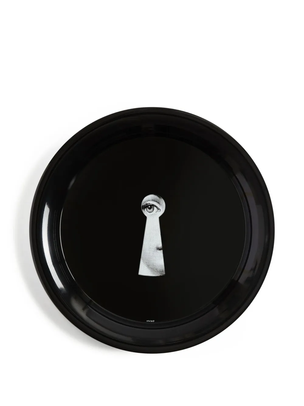 Fornasetti Serratura tray | Black | Image 1