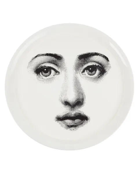 Fornasetti Tray 'viso on white'