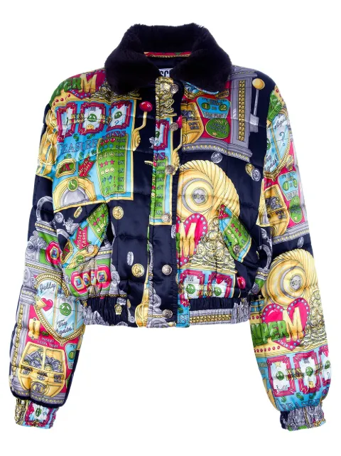 moschino jacket slot machine farfetch loading