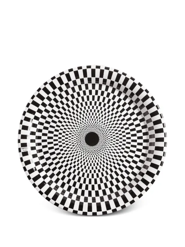 Fornasetti オプティカル柄 トレー | ブラック | FARFETCH JP