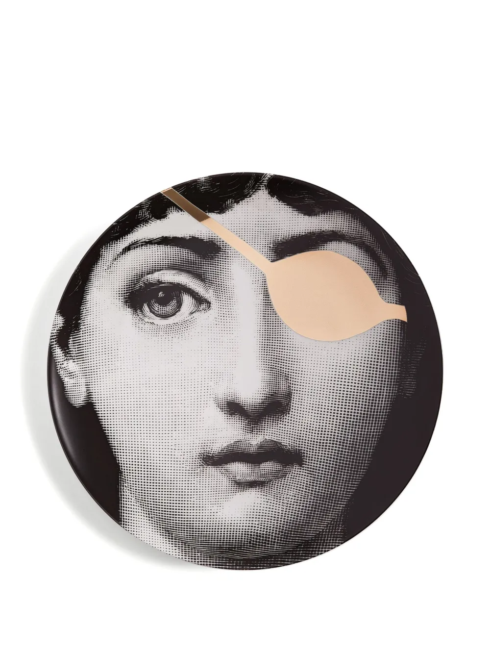 Fornasetti Tema e Variazioni N. 8 wall plate | Black | Image 1