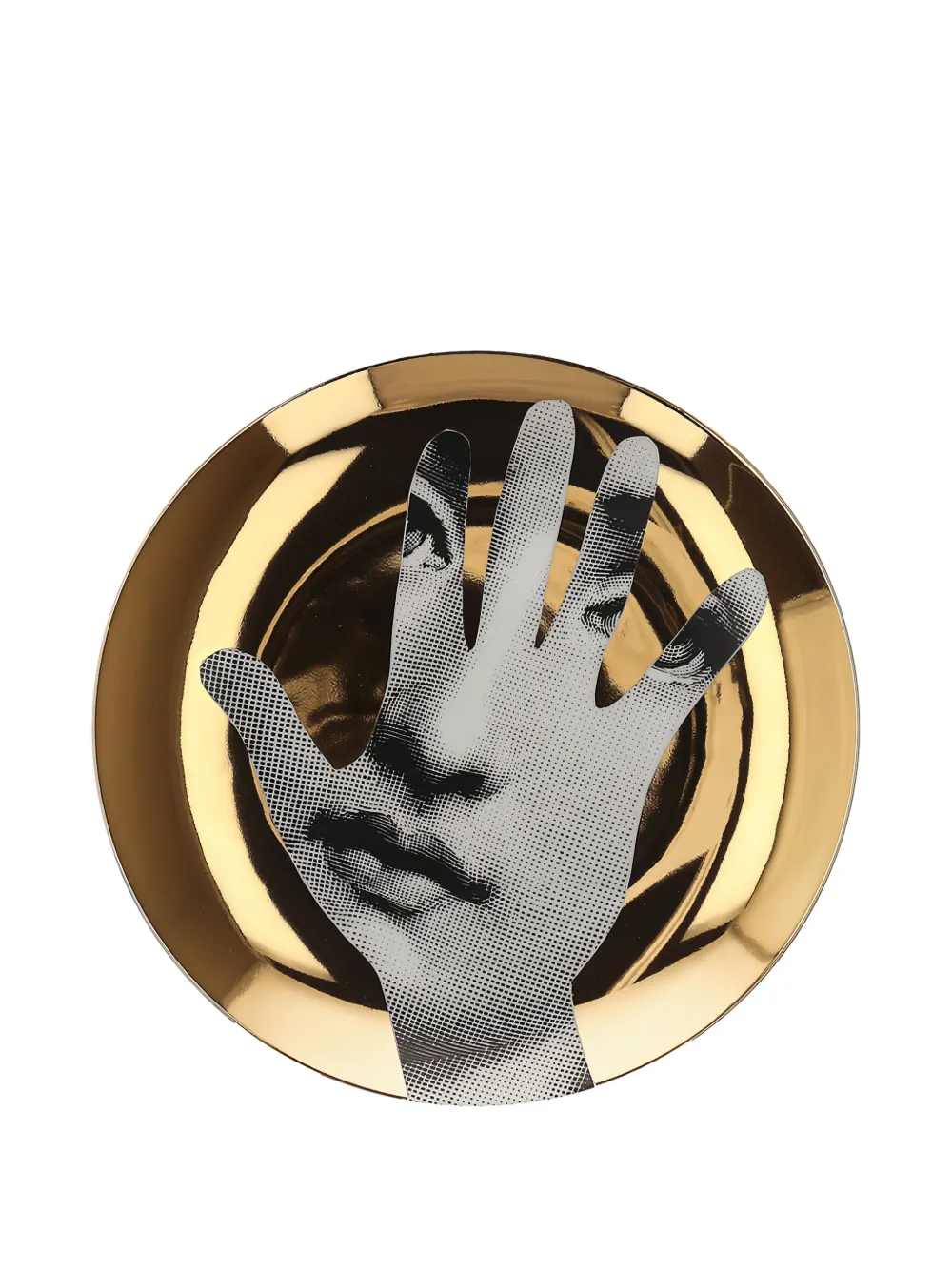 Fornasetti plate | Gold | Image 1