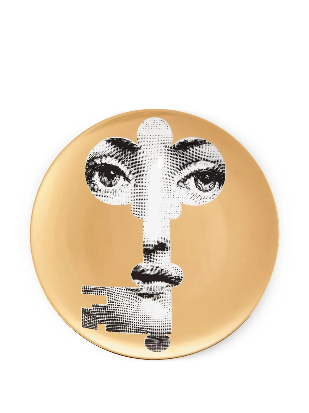 Fornasetti Tema e Variazioni wall plate | Metallic | Image 1