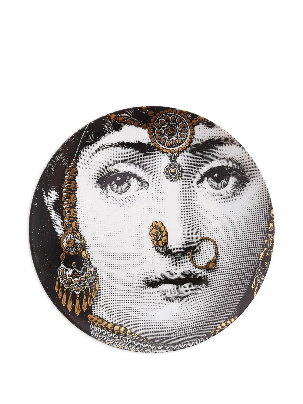  Fornasetti Tema E Variazioni N. 228 Wall Plate - Black 