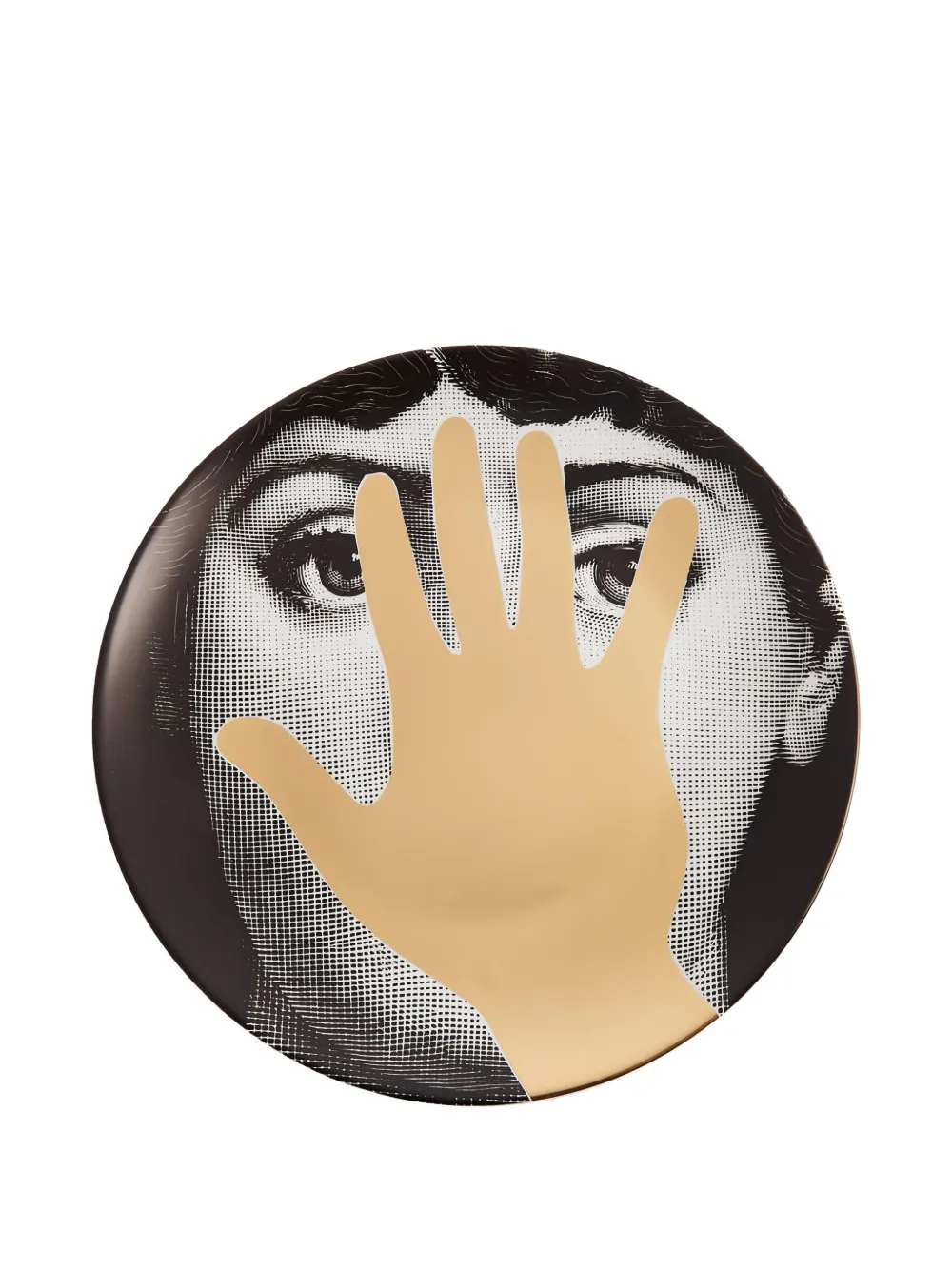 Fornasetti plate | Black | Image 1