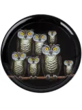 Fornasetti 'Owl' tray - Black