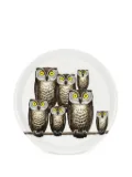 Fornasetti 'Owl' tray - White