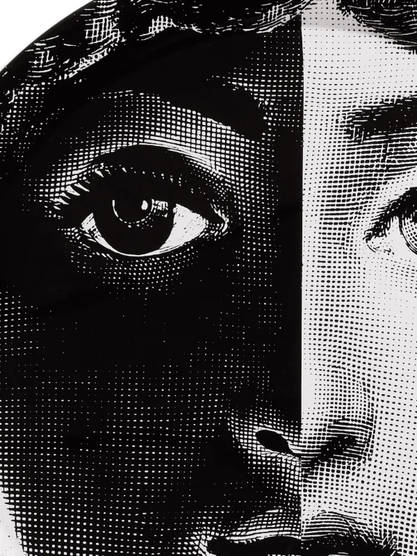 その他 fornasetti Fornasetti フラフィックプリント トレー | ブラック | FARFETCH JP