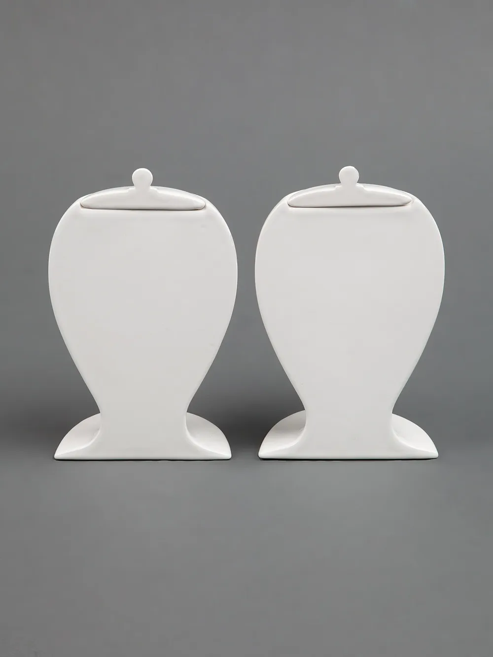 Fornasetti Double Jar In White