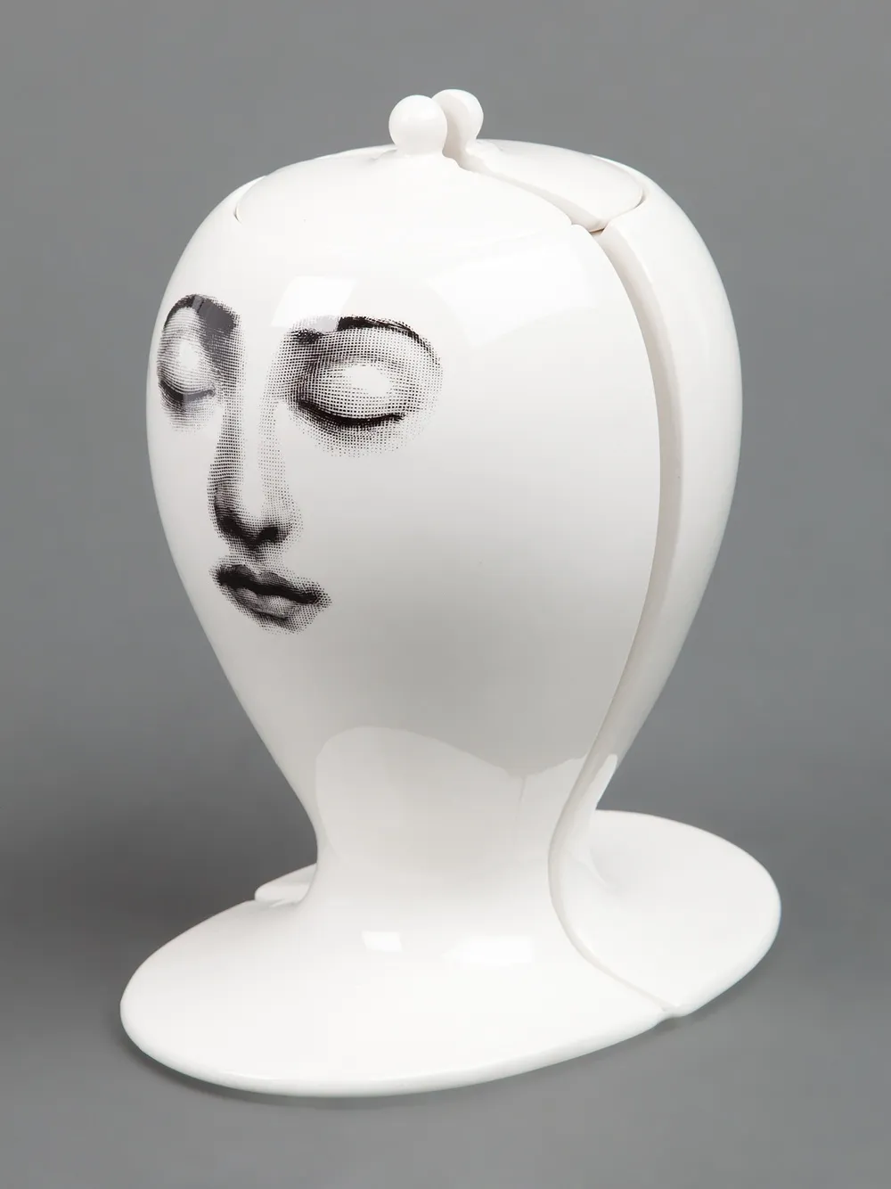 Fornasetti Dubbele pot - Wit