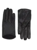 Imoni snakeskin gloves - Black