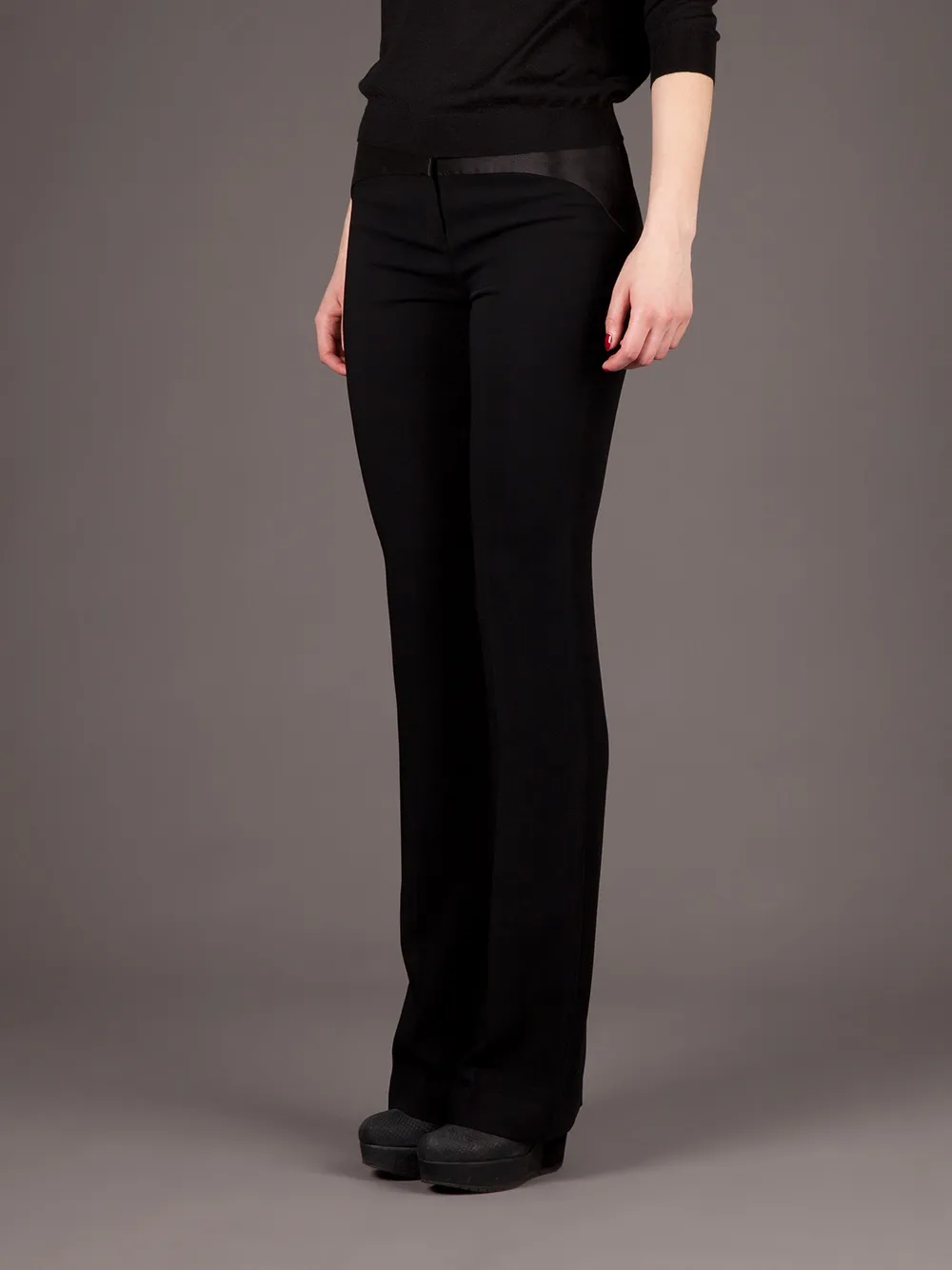  Giles Flared Trousers   Schwarz 