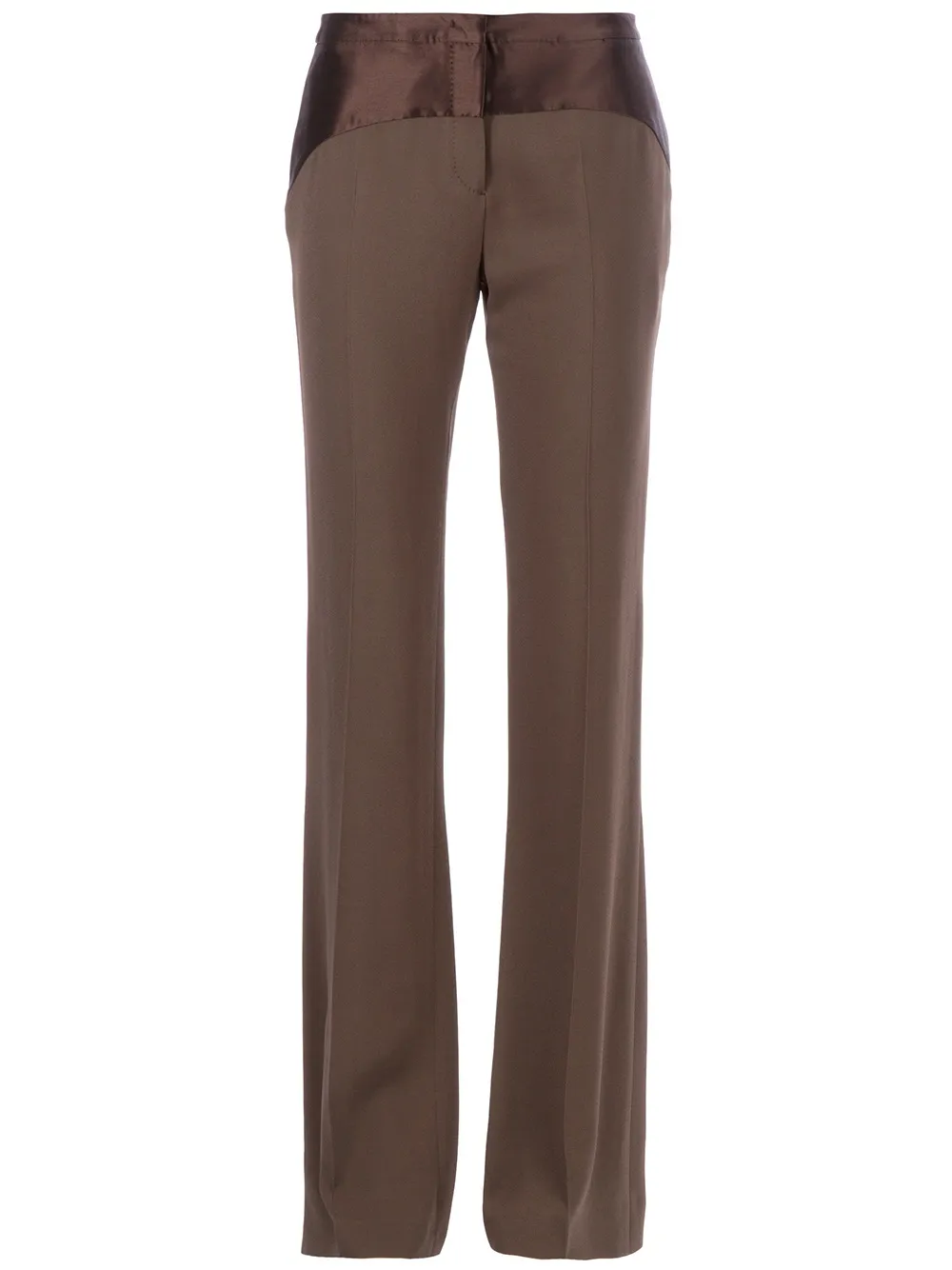Giles Flared Trousers In Brown
