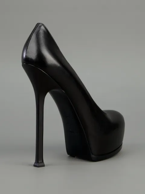 saint laurent fur pumps
