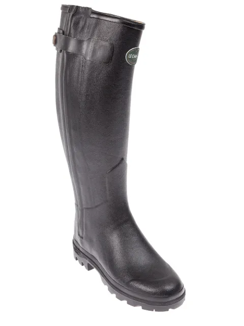 Le Chameau rubberised leather boot