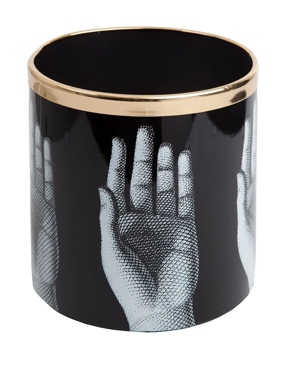 Fornasetti hand-print wastepaper basket | Desk Accessories | Image 2